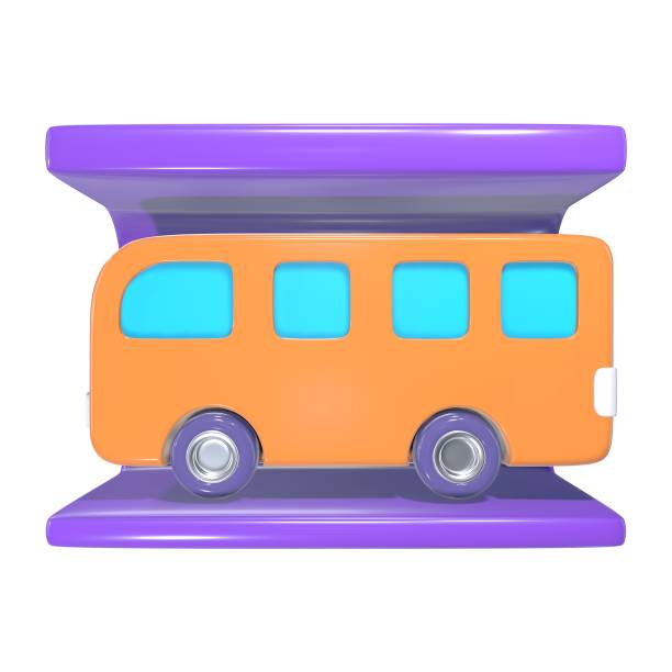 This is a Bus Shelter 3D Render Illustration Icon. High-resolution JPG file isolated on a white background.