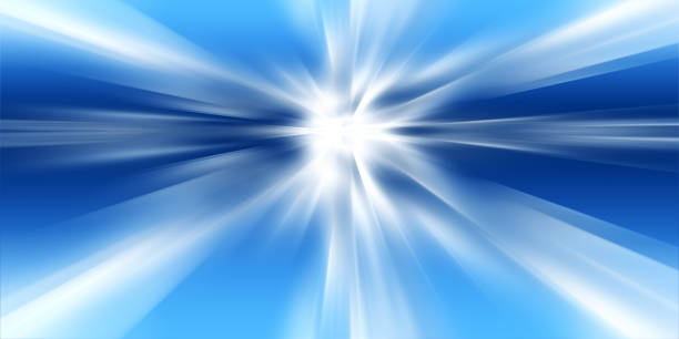 istock Abstract futuristic background with glowing blue light effect. High speed. Hi-tech. Abstract technology background concept 2191582328