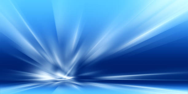 istock Abstract futuristic background with glowing blue light effect. High speed. Hi-tech. Abstract technology background concept 2191582333