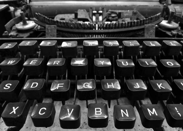 istock Portrait photo of an old typewriter 2191582581