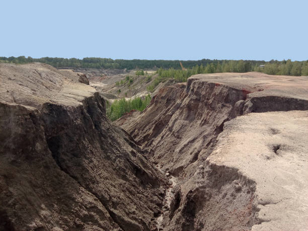 istock Quarry for the extraction of multi-colored clay 2191583370