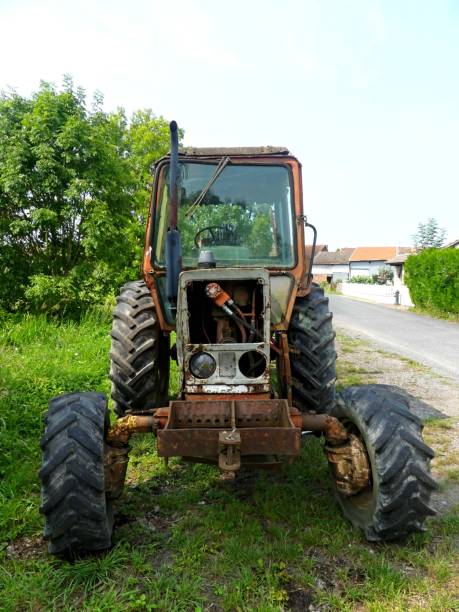 istock View of a ruined tractor 2191590993