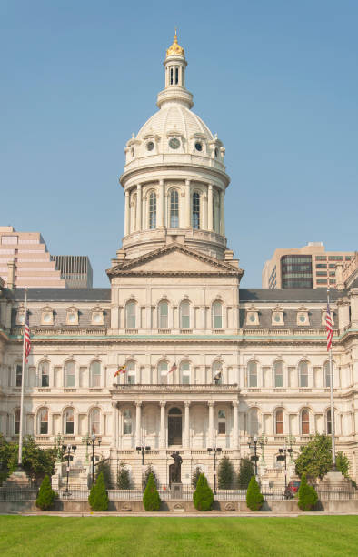 istock Baltimore city hall and skyline in maryland 2191592780