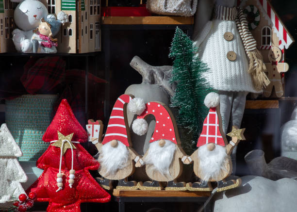 Christmas decoration on a store window