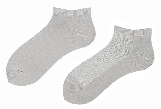 istock Grey long socks is isolated on a white background. Without labels. 2191604530