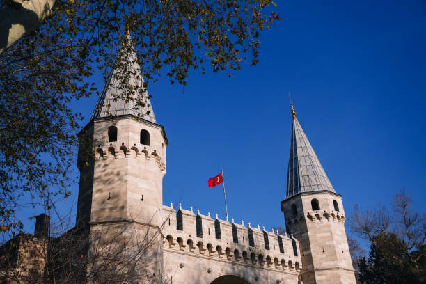 istock The turkish flag waving over topkapi palace in istanbul 2191604846