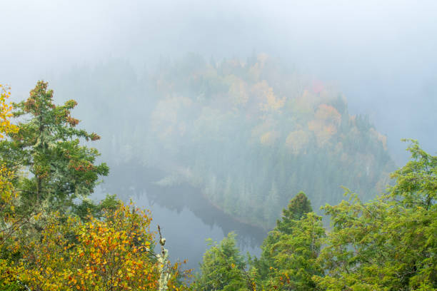 Scenery at Mont Tremblant National Park in Autumn, Quebec, Canada