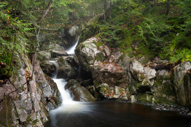 Scenery at Mont Tremblant National Park in Autumn, Quebec, Canada