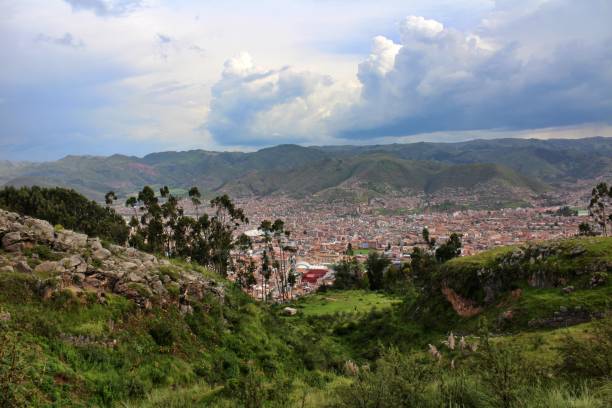istock Panorama view of old town from Sacsayhuaman in Cusco, Peru 2191624985
