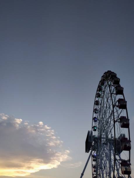 istock Beautiful dusk outdoor ferris wheel ride view 2191627656