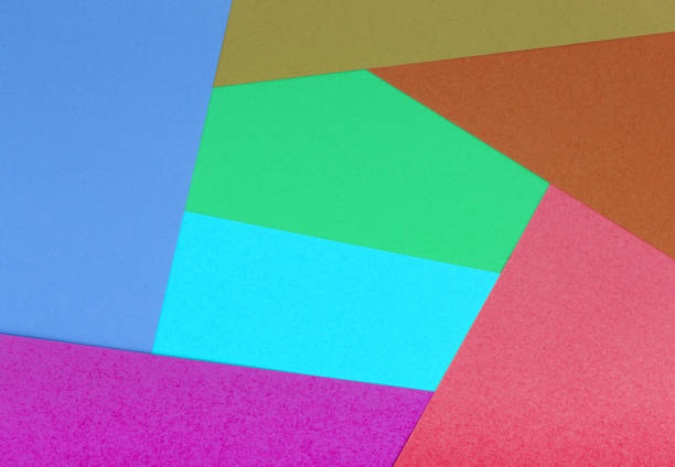 Multicolor background from a cardboard of different colors