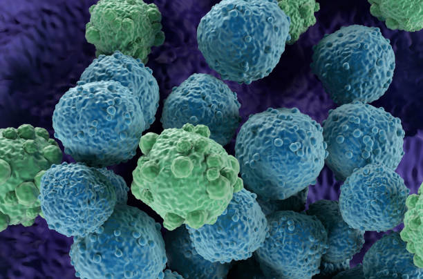 istock Lymphoma cells - isometric view 3d illustration 2191631460