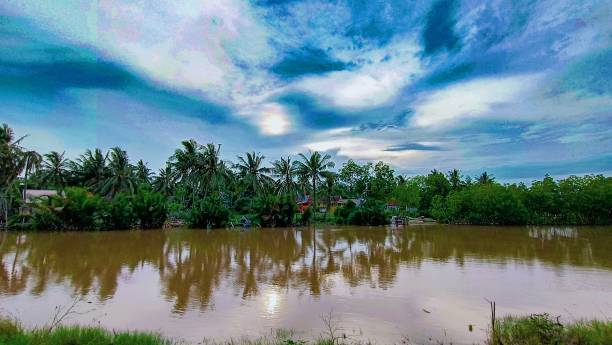 istock The river water is murky after the rain. 2191631519