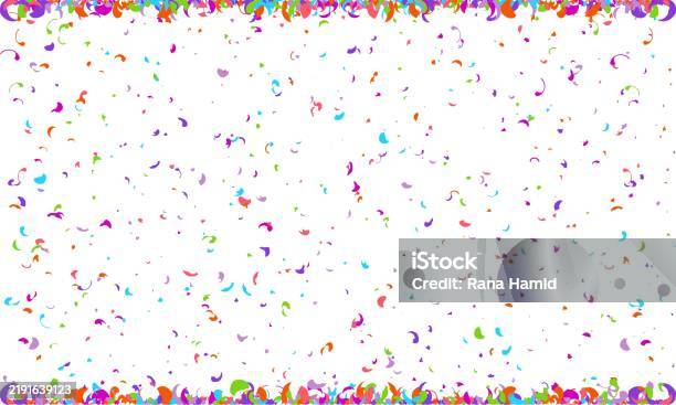 Random Poly Shape Symbol On White Background Multi Colored Random Shape ...