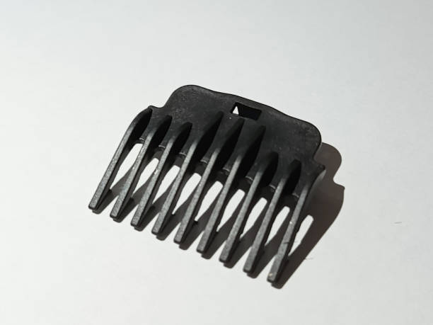 istock Plastic nozzle for hair clipper, beard on white background. Barber's tools. Barbershop. 2191642012
