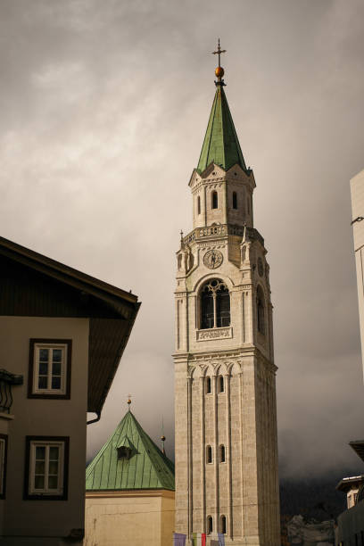 Bell tower of St. Josephs Church in Tresnjevka, Zagreb, Croatia
