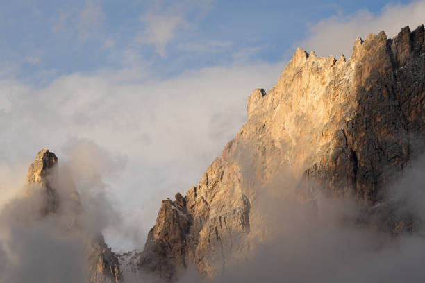 istock Majestic Mountain Peaks Shrouded in Mist 2191643402