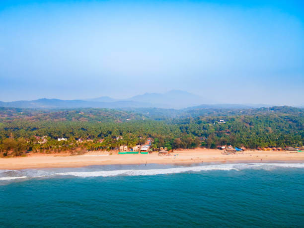 istock Agonda Beach aerial panoramic view in Goa, India 2191643723