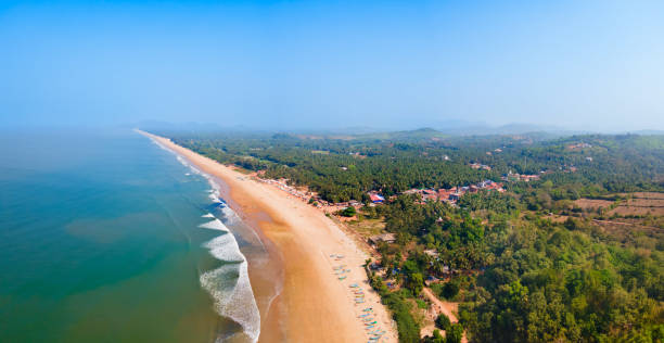 istock Gokarna Beach aerial panoramic view in India 2191643741