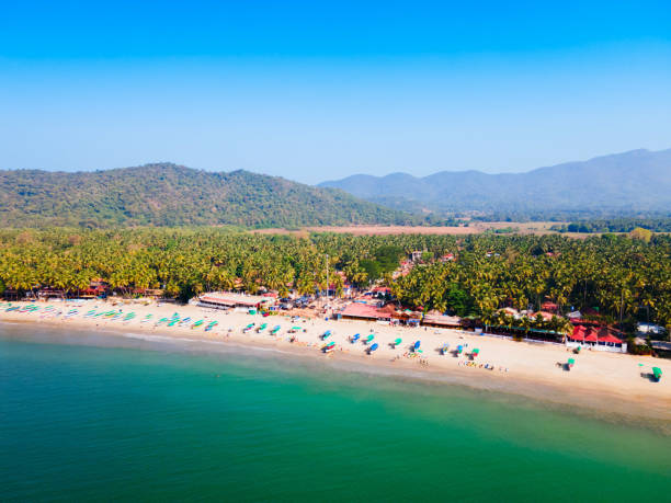 istock Palolem Beach aerial panoramic view in Goa, India 2191643799