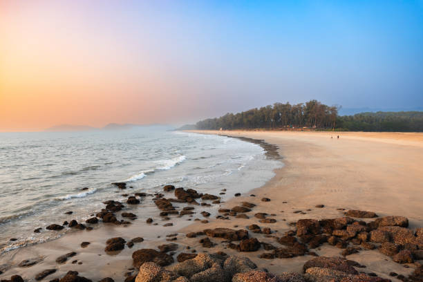 istock Galgibaga Beach at sunset, Goa state in India 2191643813