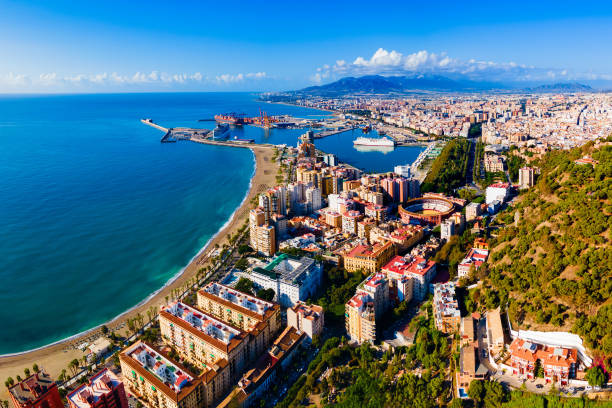 istock Malaga city aerial panoramic view in Andalusia, Spain 2191646839