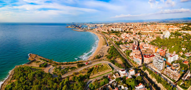 istock Tarragona city aerial panoramic view in Spain 2191646859