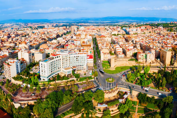 istock Tarragona city aerial panoramic view in Spain 2191646863