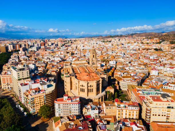 istock Malaga Cathedral aerial panoramic view in Andalusia, Spain 2191646866