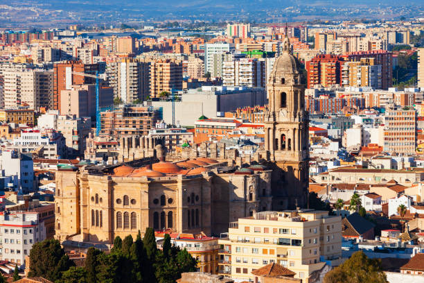 istock Malaga Cathedral aerial panoramic view in Andalusia, Spain 2191648527