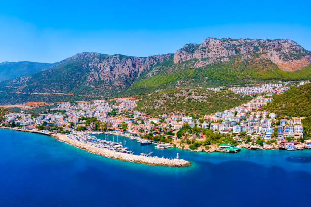 istock Kas city aerial panoramic view in Turkey 2191649579