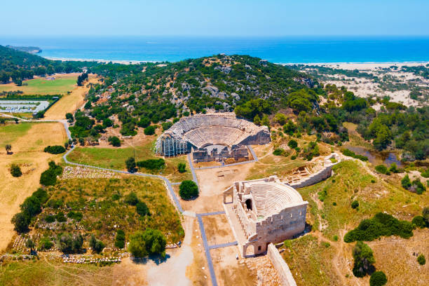 istock Patara ancient city aerial panoramic view, Turkey 2191650997