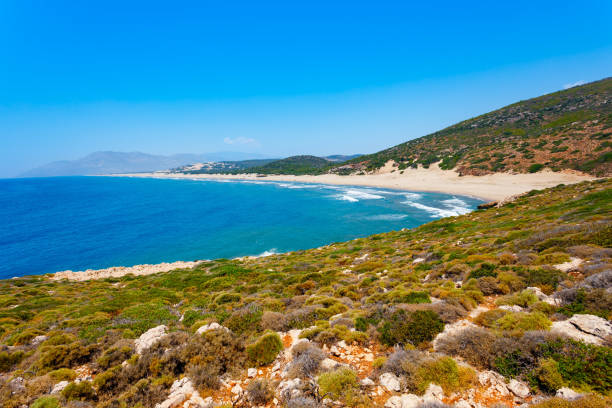 istock Patara beach aerial panoramic view in Turkey 2191651073