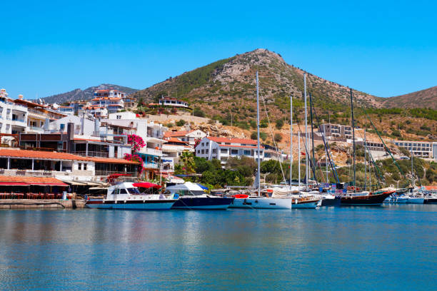 istock Boats and yachts at Datca marina in Turkey 2191651610