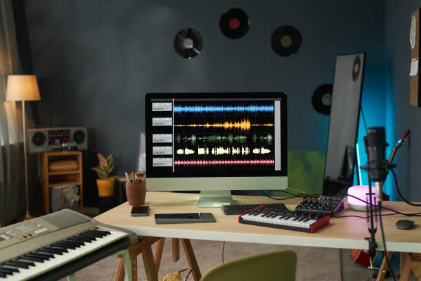 istock Recording Music In Professional Studio 2191651615