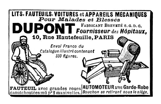 Antique image from French magazine, advertisement