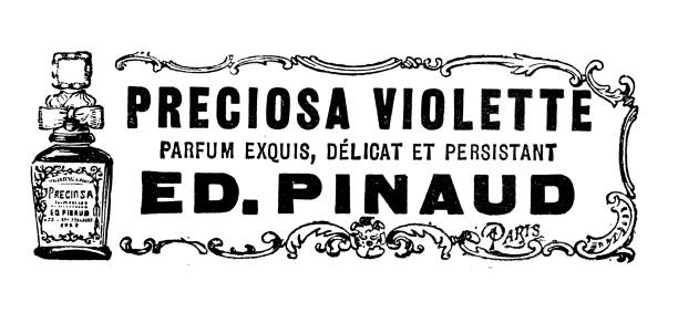 Antique image from French magazine, advertisement