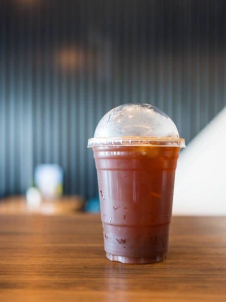 istock Iced americano coffee in plastic cup. 2191657392