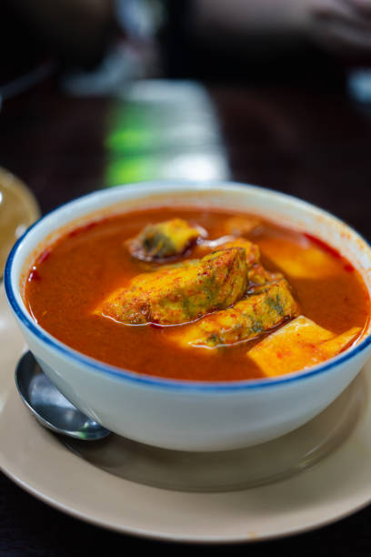 istock Spicy yellow fish curry, Thai food 2191657682