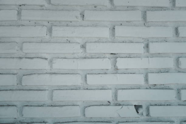 Detail of a white brick wall texture. Abstract white brick wall texture for pattern background