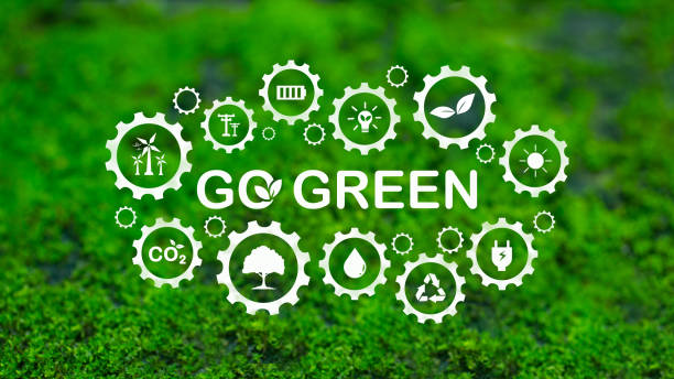 istock Earth-friendly icon concept, green ecology, Happy Earth Day 2191658545