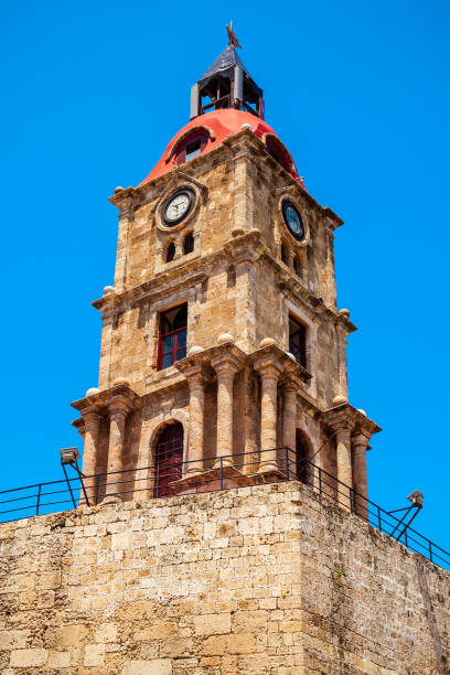 istock Medieval Clock Tower in Rhodes 2191659605