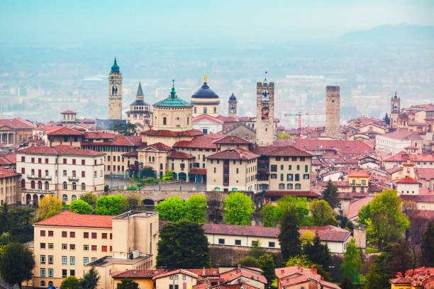 istock Bergamo upper town aerial view 2191659613