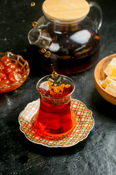 istock Enjoying traditional tea with sweets in a cozy setting 2191663740