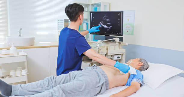 istock elder receive heart ultrasound 2191666620