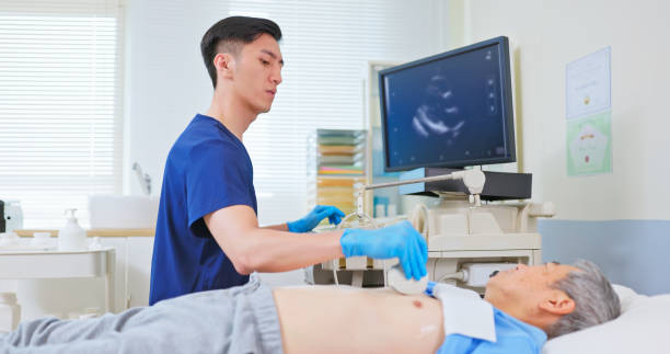 istock elder receive heart ultrasound 2191666642