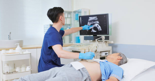 istock elder receive abdominal ultrasound 2191666877