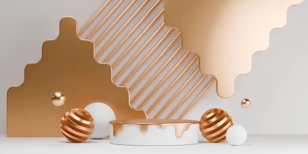 istock white stage podium decoration suitable for products.3D rendering 2191667042