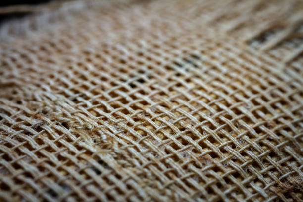 Extreme closeup of an old book from the side. Selective soft focus, shallow depth of field. Bibliophile, bookworm abstract background. Book binding detail.