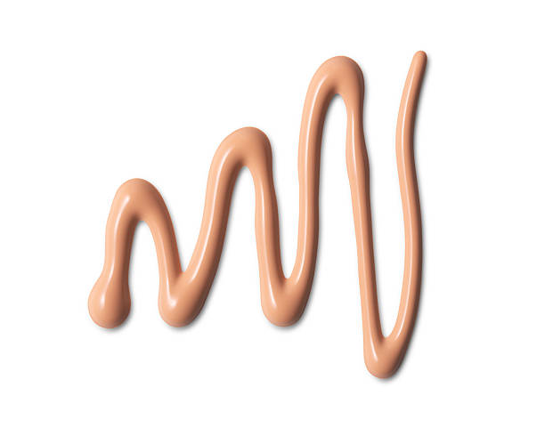 istock Makeup foundation, beige concealer swatch. BB, CC, cream makeup texture. 2191671287